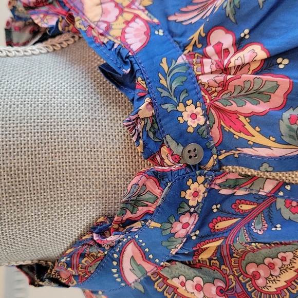 J.Crew Liberty Flora Ruffled Top - Picture 5 of 10